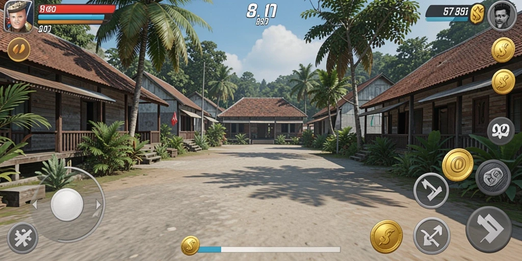 Tangkapan layar menampilkan permainan slot dengan ikon menarik.