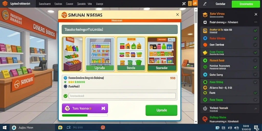 Tampilan menu utama yang menarik dan intuitif.