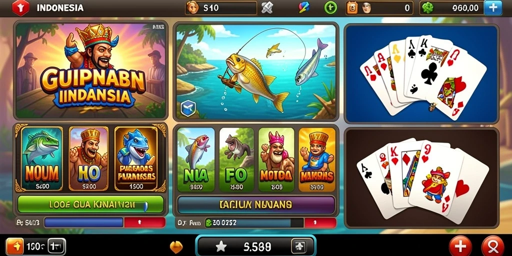 Tampilan awal LUCKYTOPIA dengan karakter yang menarik.