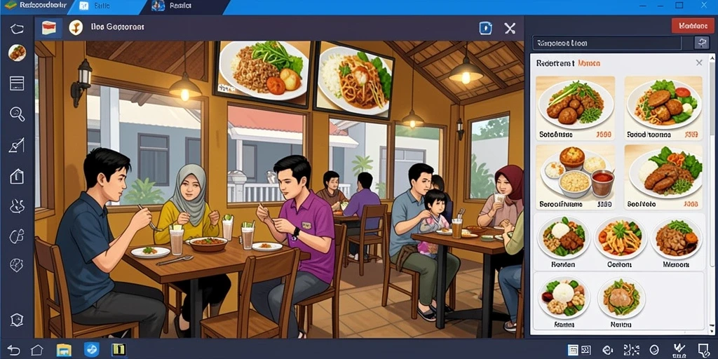 Gambar karakter utama dalam aksi tempur.