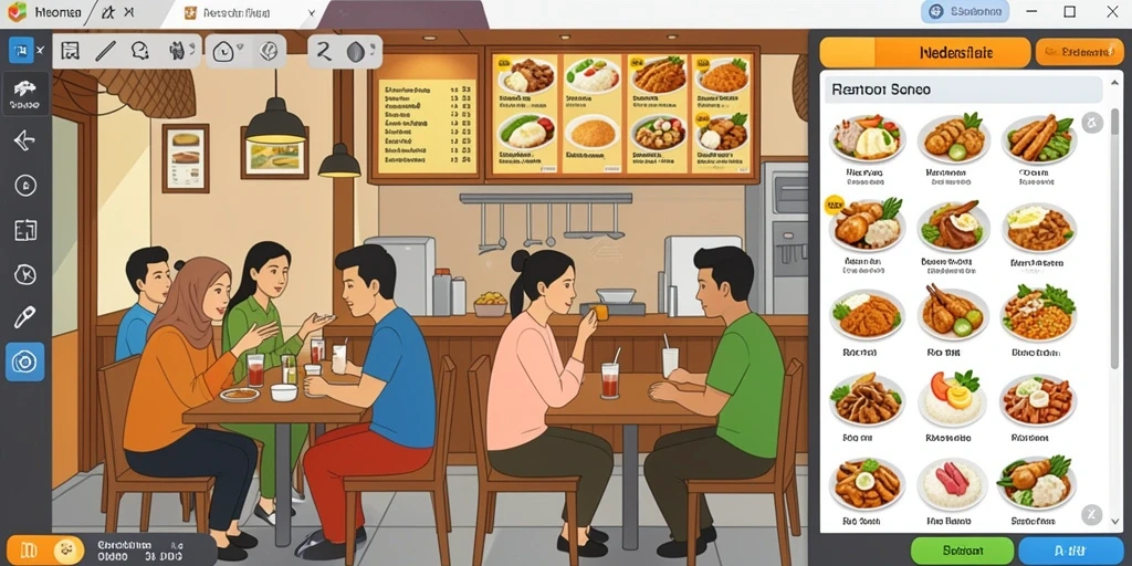 Tampilan antarmuka yang ramah pengguna.